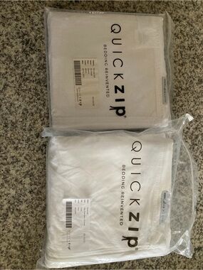 White Bedding Sheet Set - Easy Zip